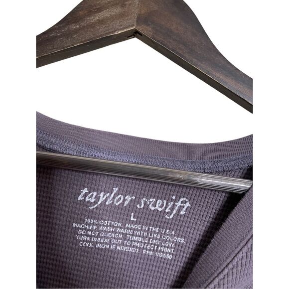 Taylor Swift Invisible String Crewneck Waffle Knit Long Sleeve Tee Womans Large - Picture 6 of 10